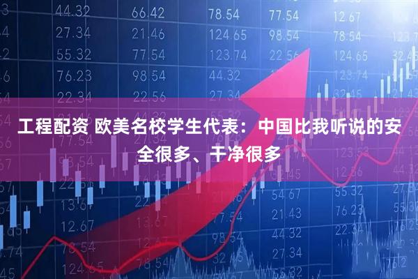 工程配资 欧美名校学生代表：中国比我听说的安全很多、干净很多